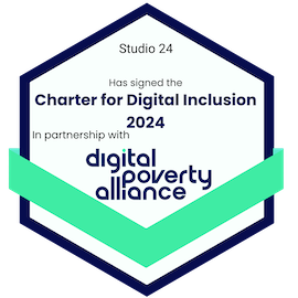 Charter for Digital Inclusion 2024 signatory, in partnership with Digital Poverty Alliance